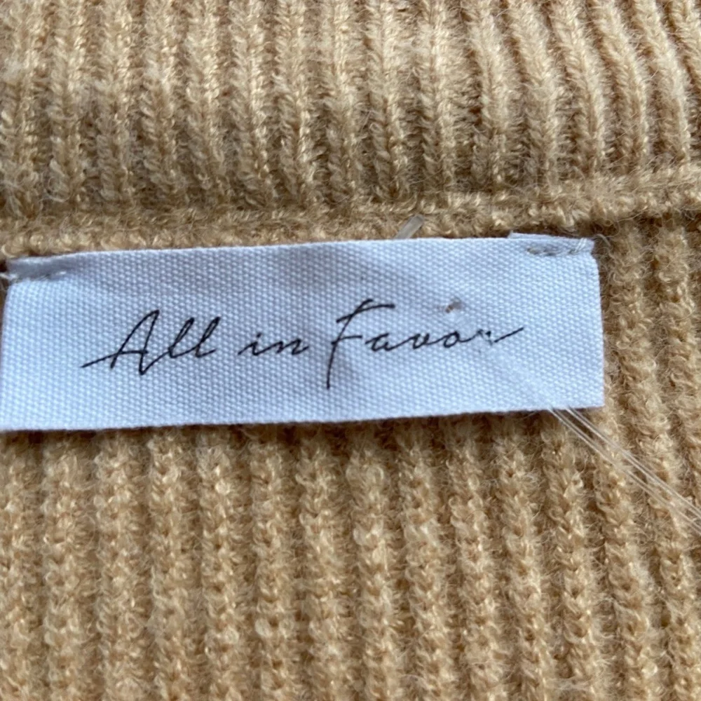 All in Favor Ribbed Crew Neck Sweater